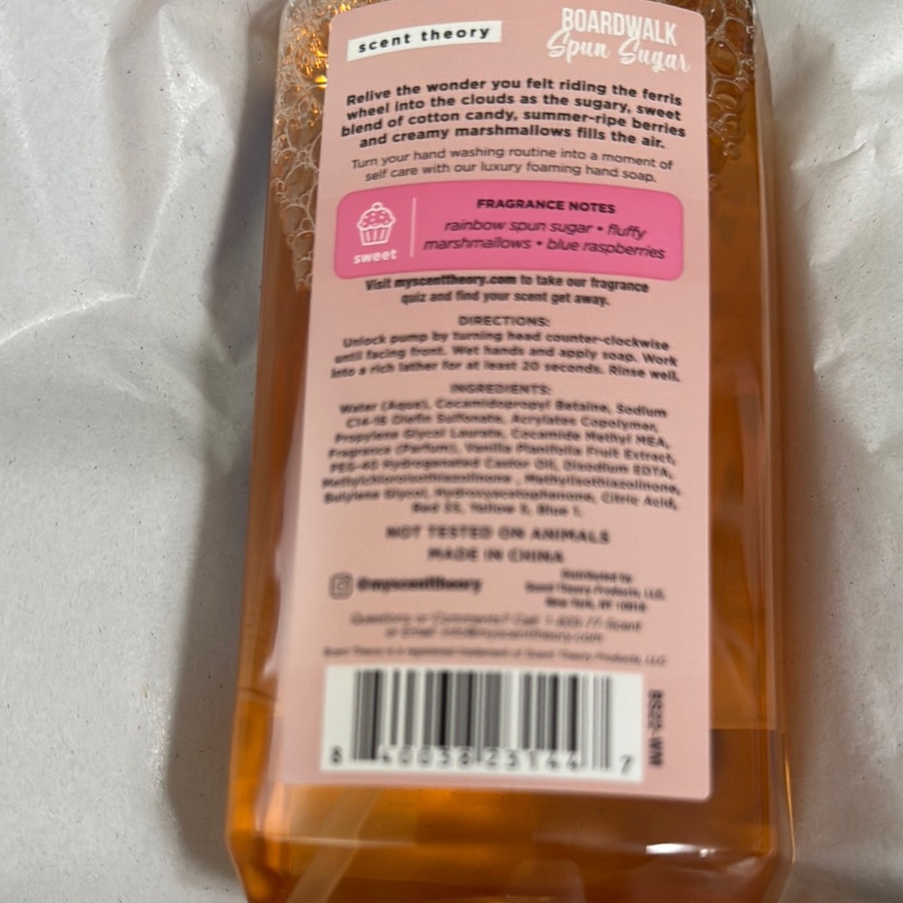 Boardwalk Spun Sugar Foaming Hand Soap - Orange - Picture 6 of 6
